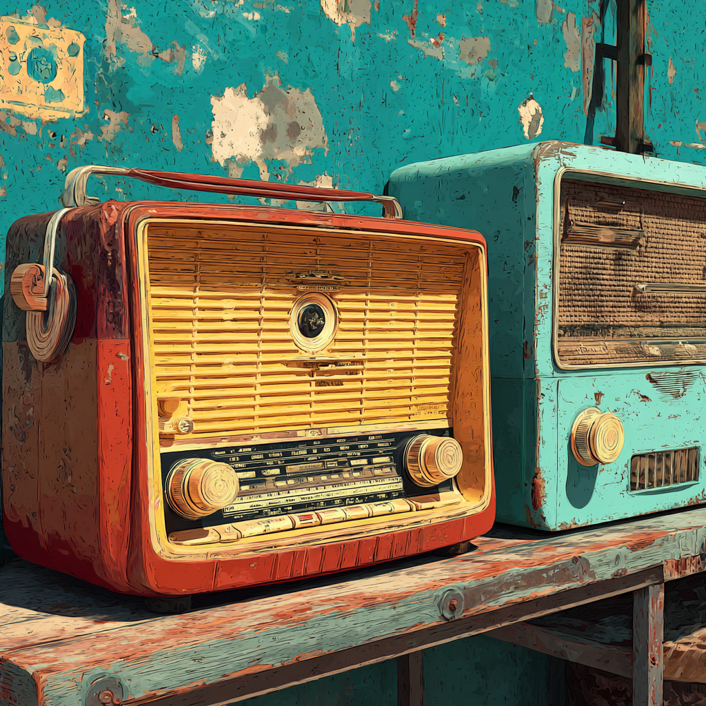 World Radio Day concept image showing vintage and modern radio symbolising trusted global communication and community connection
